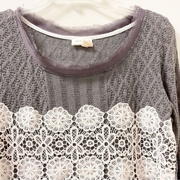 Anthropologie Meadow Rue Crochet Overlay Sweater - Size Small - Picture 2 of 6